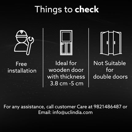 AGARO Royal Smart Door Lock with Handle, Auto Lock, Unlock with Finger Print/RFID Card/PIN Access/App with Bluetooth/Manual Key Access, Digital Door Lock, Anti-Theft Lock, Home Safety, Black