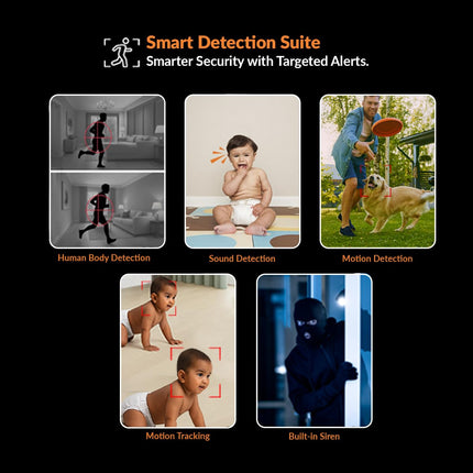 CP PLUS 2MP Full HD Wi-Fi CCTV Camera for Home with Motion Tracking | Smart Detection Suite | Night Vision | Cloud Recording | View & Talk | Supports OK Google | CTC Cyber Secure | CP-E25Q (Pack of 2)