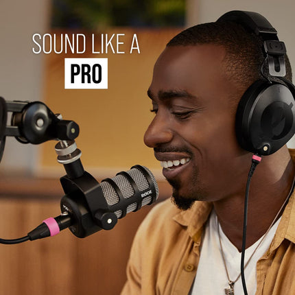Rode Podmic Dynamic Unidirectional Podcasting Microphone With Wired Connection (Black)