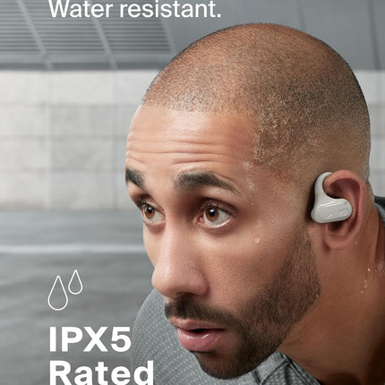 Belkin SoundForm ClearFit Open-Ear Wireless Earbuds, Lightweight Sport Earphones, Bluetooth Compatible w/Long-Lasting Comfort, IPX5 Waterproof for iPhone, Hiking, Biking, Running, & More - Sand