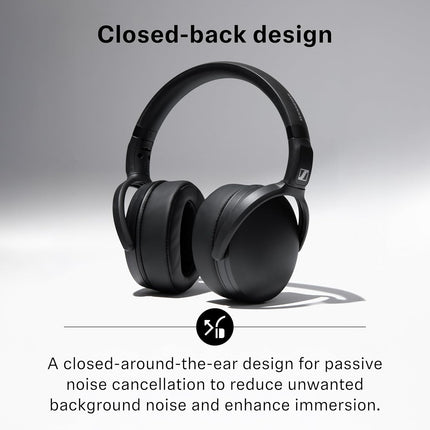 Sennheiser HD 400U Wired Over-Ear Headphones with Mic, USB-C, Dynamic Bass Sound, Foldable Lightweight Design, Noise Isolation and One-Button Call Control, Black