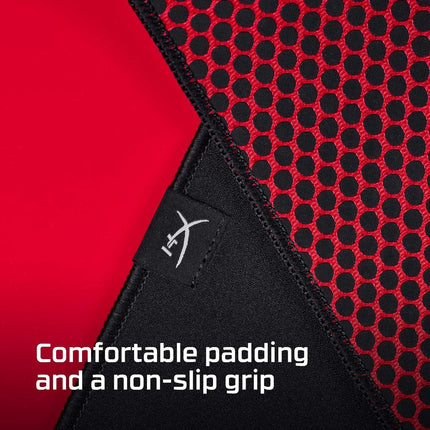 HyperX Pulsefire Mat Gaming Mouse Pad - Large - Precise Cloth Surface - Anti-fray Flush Stitching - Non-Slip Rubber Base (4Z7X4AA)