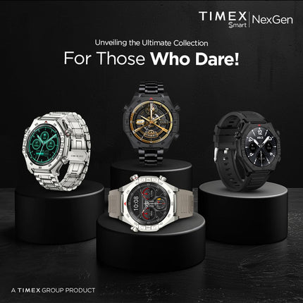 TIMEX Smart NexGen 1.43"(3.6cm) AMOLED Display with Functional Crown and BT Calling Smartwatch for Unisex