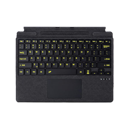 ProElite Keyboard for Microsoft Surface Pro 8/Pro 9/Pro 10/Pro 11/X, Detachable Wireless Bluetooth TouchPad Keyboard Surface Pro 8/9/10/11/X with Pencil Holder & Built-in 7-Colors Backlit, Black