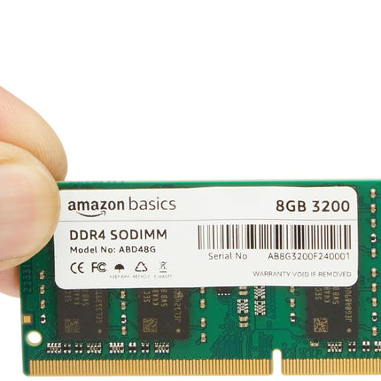Amazon Basics DDR4 3200 MHz 8 GB Laptop RAM Memory |SO-DIMM Form Factor | High-Speed Performance | Energy Efficient | Easy Installation