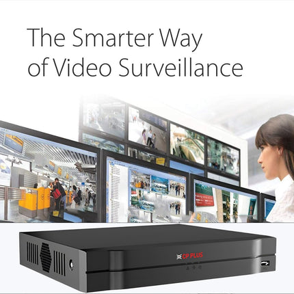 CP Plus 8Ch. 4K Network Video Recorder, Up to 8 Channel IP Camera Input, Instastream, H.265+ Compression, MJPEG Decoding, Support 1 SATA HDD up to 20TB Each, 80Mbps Incoming [CP-UNR-4K2081-V4]