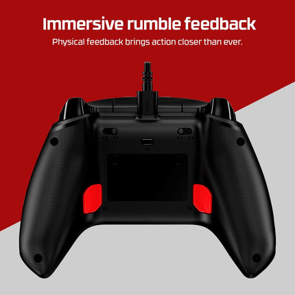 HyperX Clutch Gladiate RGB Gaming Controller for Xbox Series X|S Licensed by Xbox, fully compatible with Xbox One and Xbox Series X|S consoles, as well as PC, Full RGB Wired Clear| 290gm (6L366AA)