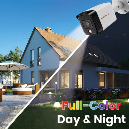 CP Plus CP-UNC-TA61L3C-LQ 6MP Dual Light Bullet Camera, IR Range of 30 Mtr., Warm Light Range of 30 Mtr, PoE, IP67, Support Built-in Mic, DWDR, Day/Night (ICR), Instastream, H.265, H.264, MJPEG