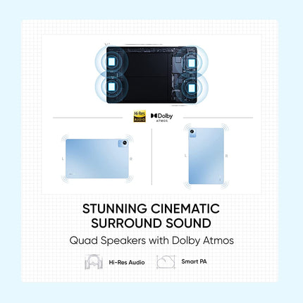 realme Pad X WiFi+5G Tablet | 6GB RAM 128GB ROM, 11 inch WUXGA+ Display | Dolby Atmos Quad Speakers