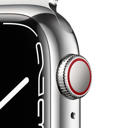 Apple Watch Series 7 (GPS + Cellular, 41mm) - Silver Stainless Steel Case with Silver Milanese Loop
