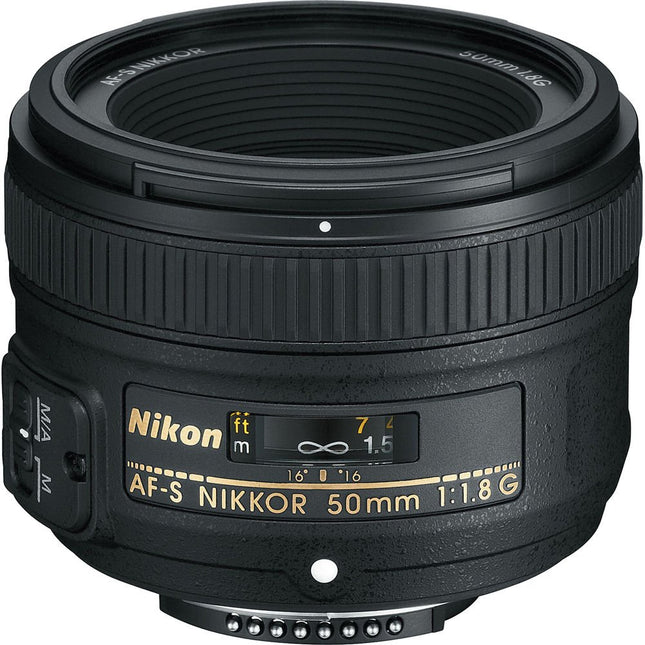 Nikon Af-S Nikkor 50 Mm F/1.8G Prime Lens for DSLR Camera - Black