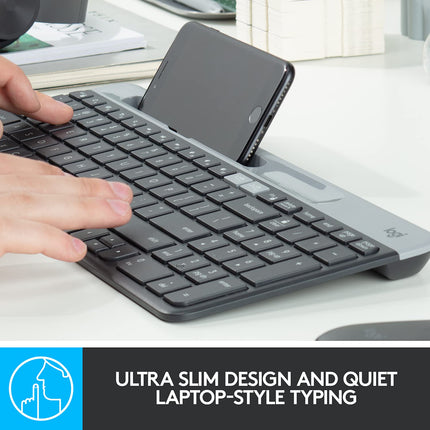 Logitech K580 Slim Multi-Device Wireless Keyboard Bluetooth/Receiver