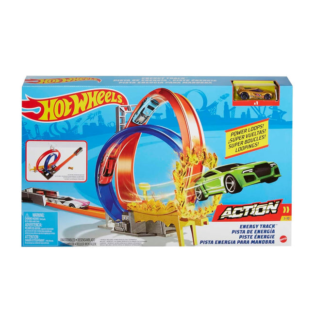 Hot Wheels Energy Track Set with 1 Diecast Car