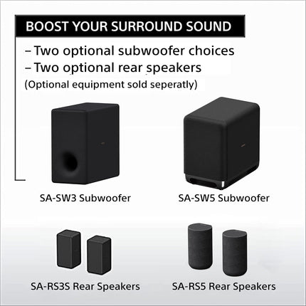 Sony HT-A5000 A Series Premium Soundbar 5.1.2Ch 8K/4K 360 Spatial Sound Mapping Soundbar For Surround Sound Home Theatre System With Dolby Atmos(Hi Res,360RA,BT,HDMI eArc&Optical,Alexa,Spotify),Black