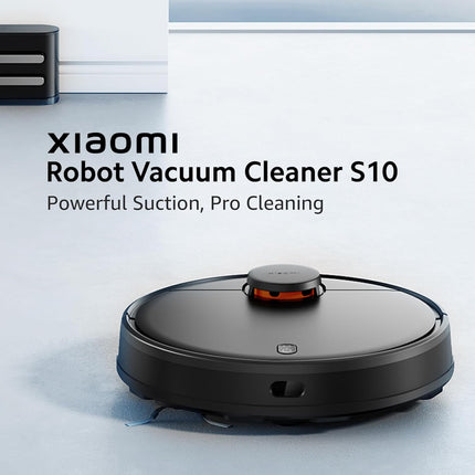 Xiaomi Robot Vacuum Cleaner S10 for Home | 4000 Pa Powerful Suction | Advanced Laser Navigation | Multiple Map Memory | Floor Cleaner Machine for Home | 1 Year Warranty | 2024 New Launch
