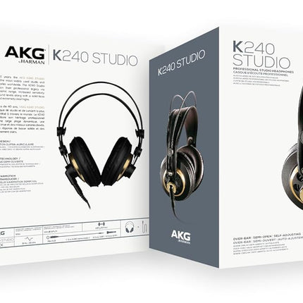 AKG K240 Professional Studio Headphones - Over Ear, Black