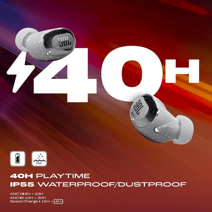 JBL New Launch Live Buds 3 TWS,Hi-Res Audio True ANC Earbuds,Smart Case with Touch Display,40H Playtime,Wireless Charging, 6 Mic,Multipoint Connection,IP55 Proof, Headphones App,Personi-Fi 3.0