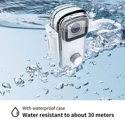 SJCAM C100 1080P 30fps 30M Waterproof Magnetic Body Action Camera, Optical 15MP | WiFi 2.4 GHZ | Micro-USB Port | Landscape Mode | Portrait Mode | Webcam | White