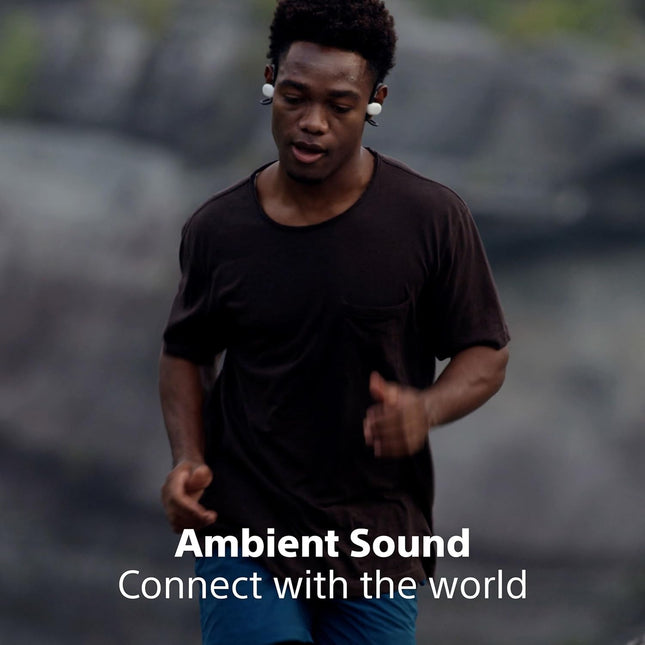 Sony Float Run WI-OE610 Headphones Designed for Running, Cycling, Hiking & Other Sports, Gym Headphones with Open-Ear Design, 10Hrs Battery, Splash Proof, Totally New Concept for Ear Health & Comfort