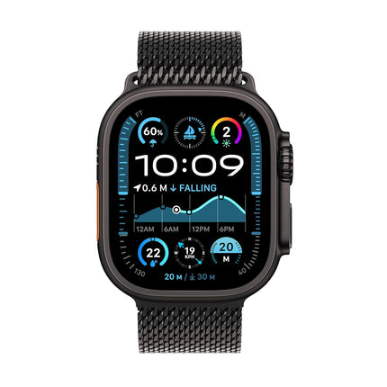 Apple Watch Ultra 2 [GPS + Cellular 49 mm] Smartwatch, Sports Watch with Black Titanium Case with Black Trail Loop - M/L. Fitness Tracker, Precision GPS, Action Button, Carbon Neutral