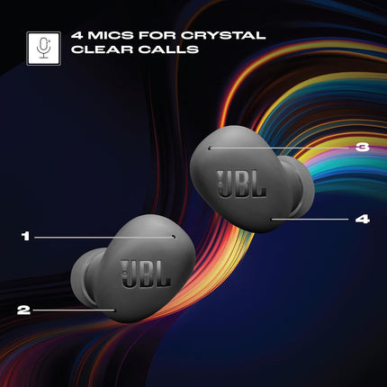JBL Wave Buds 2, TWS Bluetooth v5.3 in Ear Earbuds with ANC, Smart Ambient, Extreme Bass & Relax Mode, Multi Connect, Speed Charge, Fast Pair, 40H Playtime, 4 Mics, IP54