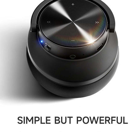AltaX Space Wireless Over-Ear Bluetooth Headphones | Industry-Leading Sound Quality | Best-in-Class 120H Playtime | 3 EQ Modes, Hands-Free Calls | Touch Controls, Multi-Point Connect (Obsidian Noir) (BRAND NEW/SEALED)