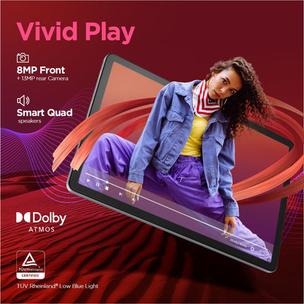 Lenovo Tab M11 | Wi-Fi | 11 Inch Screen | 90 Hz, 72% NTSC, FHD Display| Quad Speakers with Dolby Atmos|Octa-Core Processor |13 MP Rear Camera, Green