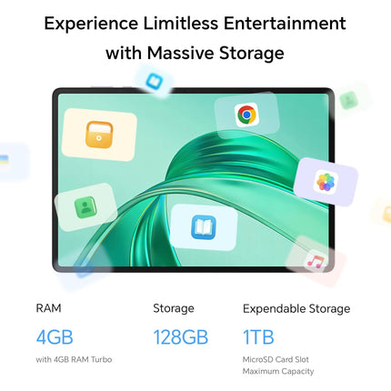 HONOR Pad X8A with Free Flip-Cover 27.94Cm (11 Inch) Wi-Fi Tablet,4GB Ram 128 GB ROM