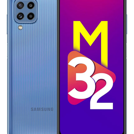 Samsung Galaxy M32 (Light Blue, 4GB RAM, 64GB | FHD+ sAMOLED 90Hz Display | 6000mAh Battery | 64MP Quad Camera