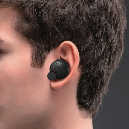 Yamaha Audio TW-E7B True Wireless in Ear Earbuds | True Sound, Bluetooth, aptX Adaptive, Active Noise Cancelling, Built-in Microphones for Clear Voice Calls, Ambient Sound and Listening Care | Black