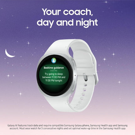 Samsung Galaxy Watch 8 (2025) 44mm Bluetooth Smartwatch, Cushion Design, Fitness Tracker, Sleep Coaching, Running Coach, Energy Score, Heart Rate Tracking, Graphite (BRAND NEW/SEALED)