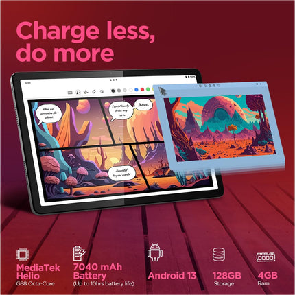 Lenovo Tab M11 | Wi-Fi | 11 Inch Screen | 90 Hz, 72% NTSC, FHD Display| Quad Speakers with Dolby Atmos|Octa-Core Processor |13 MP Rear Camera, Green