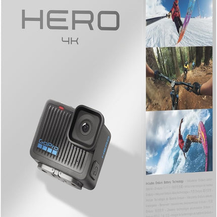 GoPro Hero - Compact Waterproof Action Camera with 4K Ultra HD Video, 12MP Photo, Touch Screen