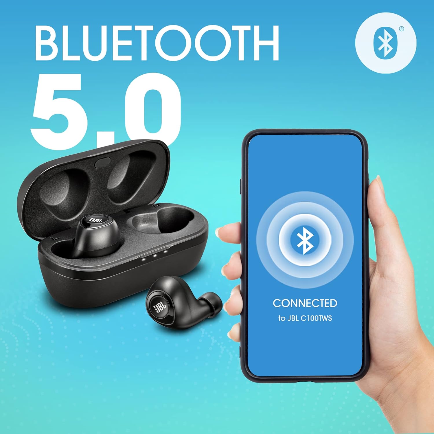 JBL C100TWS by Harman Truly Wireless Bluetooth in Ear Headphone