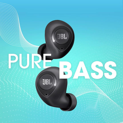 JBL C100TWS by Harman Truly Wireless Bluetooth in Ear Headphone with Mic (Black)