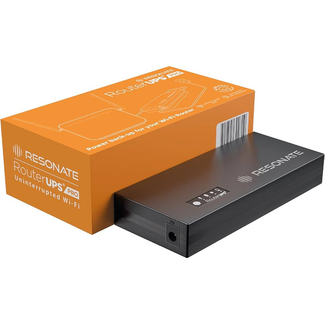Resonate RouterUPS® Classic CRU5V | Up to 6 Hrs Backup | 4000mAh Mini UPS for 5V WiFi Routers (≤2A), ONTs, Raspberry Pi & IoT Devices