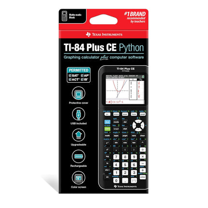 Texas Instruments TI-84 Plus CE Graphing Calculator, Black