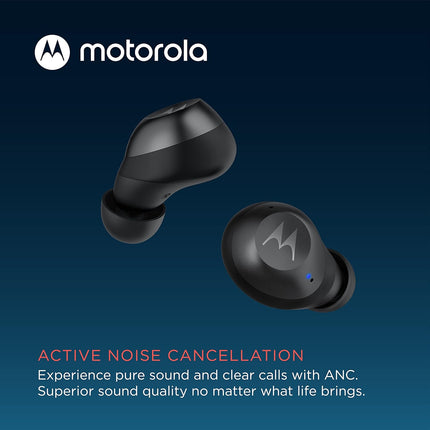 Motorola Moto Buds 270 ANC - True Wireless Bluetooth Earbuds with Microphone and Active Noise Cancellation - IPX5 Water Resistant, Touch Control, Comfort Fit - Includes Micro Charging Case - White (BRAND NEW/SEALED)