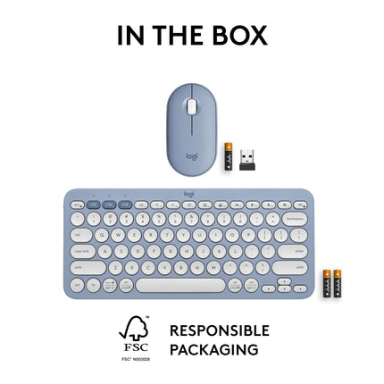 Logitech Pebble 2 Combo - Wireless Keyboard and Mouse
