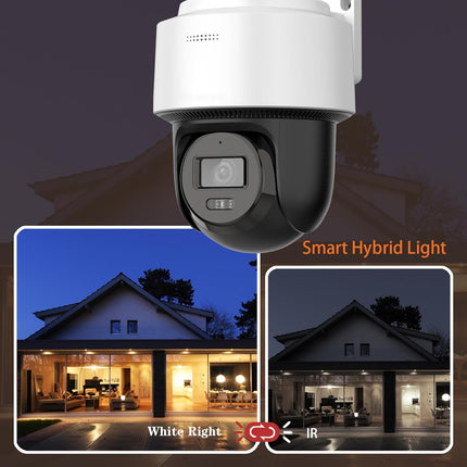 HIKVISION 4MP Smart 4G Hybrid Light Mini Pan/Tilt CCTV Camera |Human & Vehicle Detection | Support 4G LTE(Nano SIM)| 2 Way Audio | Storage upto 512 GB (SD card slot)| Built in Speaker|S-2DE2C400MWG-4G
