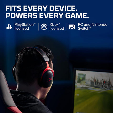 HyperX Cloud Ii – Gaming Over Ear Headset for Pc, Ps5/Ps4. Includes 7.1 Virtual Surround Sound and USB Audio Control Box - Red (4P5M0Aa)