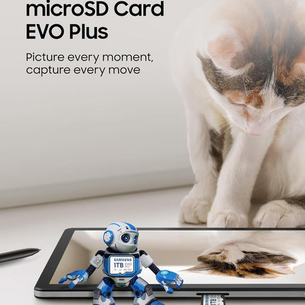Samsung EVO Plus 128GB Micro SDXC w/SD Adaptor, Up-to 160MB/s, Expanded Storage for Gaming Devices, Android Tablets and Smart Phones, Memory Card, MB-MC128SA/IN