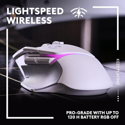 Logitech G502 X Lightspeed Plus Wireless RGB Gaming Mouse - Optical Mouse with LIGHTFORCE Hybrid switches, LIGHTSYNC RGB, Hero 25K Gaming Sensor, Compatible with PC/macOS/Windows - Black