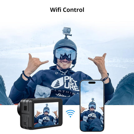 AKASO Brave 7 LE 4K30FPS 20MP WiFi Action Camera with Touch Screen Vlog Camera EIS 2.0 Remote Control 131 Feet Underwater Camera with 2X 1350mAh Batteries