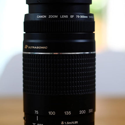 Canon EF 75-300 mm f/4-5.6 III Telephoto Zoom Lens for Canon SLR Cameras (Black)