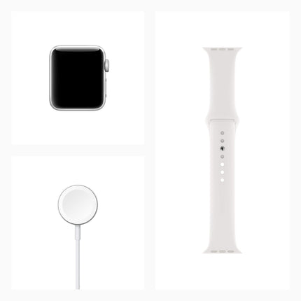 Apple Watch Series 3 (GPS, 38mm) - Silver Aluminium Case with White Sport Band
