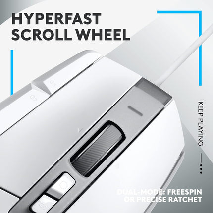 Logitech G502 X Wired Gaming Mouse - LIGHTFORCE Hybrid Optical-Mechanical Primary switches, Hero 25K Gaming Sensor, Compatible with PC/macOS/Windows
