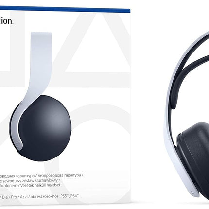 Sony PS5 Pulse 3D Gaming Wireless Over Ear Headset with Dual Noise-Cancellation Mic, 3.5mm Jack, Tempest 3D audio, USB Type-C charging, 12H Battery (White)