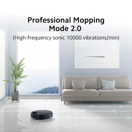 Xiaomi Robot Vacuum-Mop 2Pro , 3000 Pa Strong Suction, 5200 mAh Battery,Professional Mopping 2.0, Next gen LDS Laser Navigation , Alexa & Google Assistant Enabled