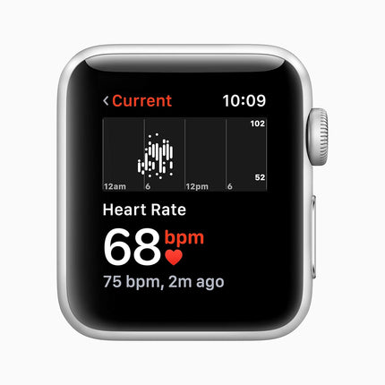 Apple Watch Series 3 (GPS, 38mm) - Silver Aluminium Case with White Sport Band